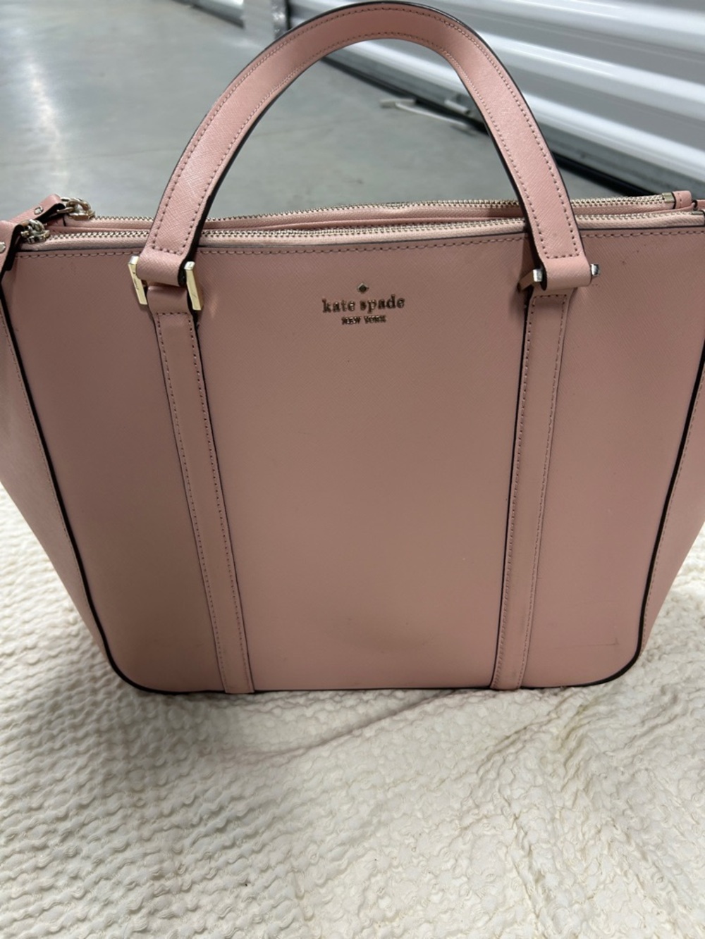 kate spade Blush Pink Saffiano Leather Tote